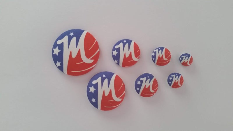 M MAXANT 100 Buttons to Cover - Made in USA - Cover Buttons with Flat Backs Size 36 (7/8"")(NO WIRE) - Image 3